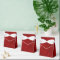 Sculpted Petunias Red Tent Style Favor Box