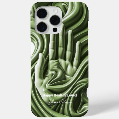 Sculpted Serenity Artful Hand iPhone 15 case