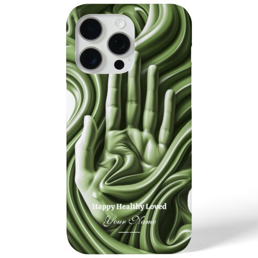 Sculpted Serenity: Artful Hand iPhone 15 case