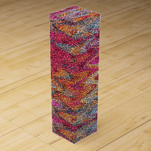 Sculpted Stars-COLOR SPLASH-WINE GIFT BOX