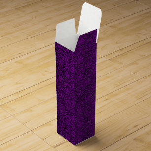 Sculpted Stars-DARK PURPLE-WINE GIFT BOX
