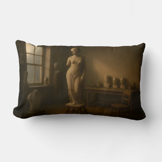 Sculptor's Studio Throw Pillows (Front)