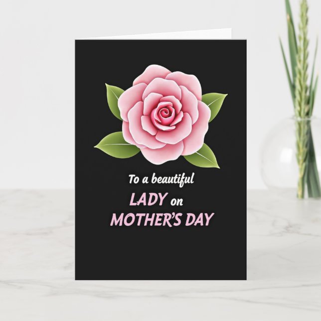 Sculptural Bloom Mothers Day Card (Front)