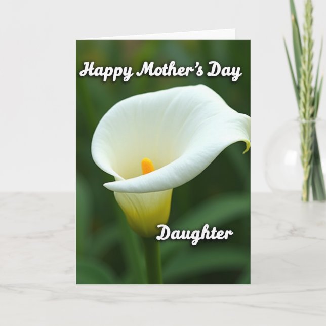 Sculptural Mothers Day Design Card (Front)