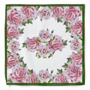 Sculptural Roses on a Bandana
