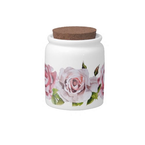 Sculptural Roses on a Candy Jar