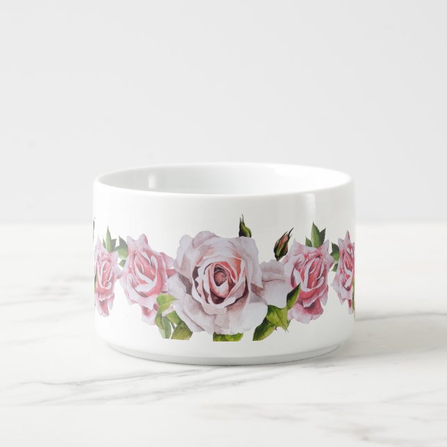 Sculptural Roses on a Chili Bowl (Center)