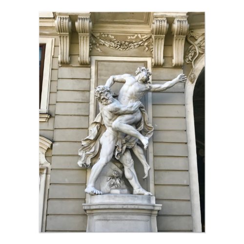 Sculpture at Hofburg Palace in Vienna Austria Photo Print