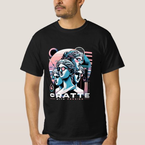 Sculpture Chic Create with Passion Tee