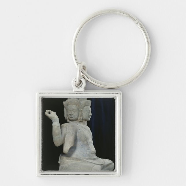Sculpture of Brahma with four faces Keychain (Front)