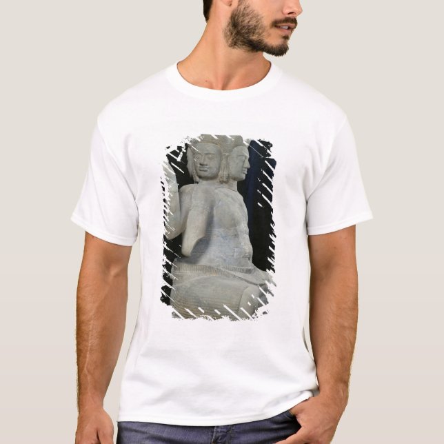 Sculpture of Brahma with four faces T-Shirt (Front)