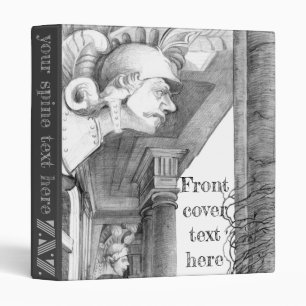 Sculpture of Burgscheidungen castle Pencil Art 3 Ring Binder
