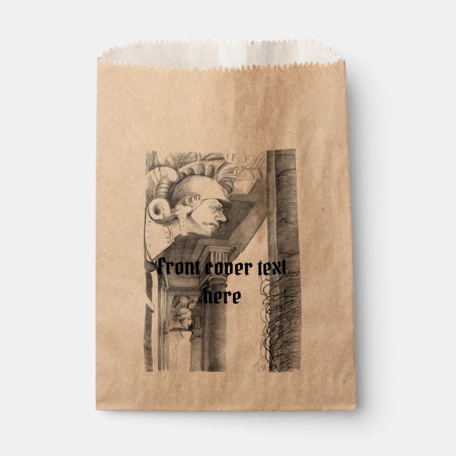 Sculpture of Burgscheidungen castle  Pencil Art Favor Bag (Front)
