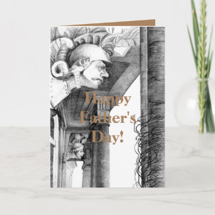 Sculpture of castle  Pencil Art  Card