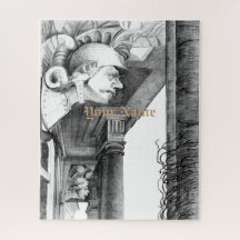 Sculpture of castle Pencil Art Puzzle