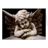 Sculpture of Cupid Angel reading a Book (Front Horizontal)