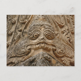 Sculpture of temple postcard