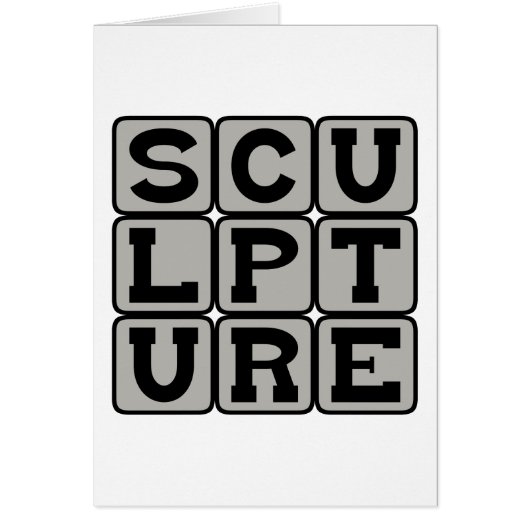 Sculpture, Physical Art Form Cards (Front)