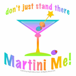 Sculpture, Pins, Ornaments - MARTINI ME! Statuette