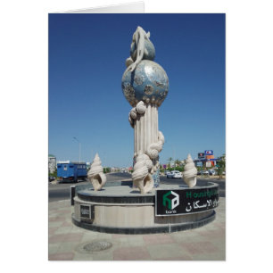 Sculpture to the marine inhabitants cards