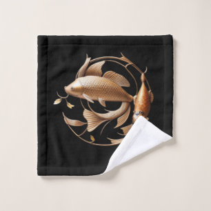Sculptured Copper Koi Fish Towel