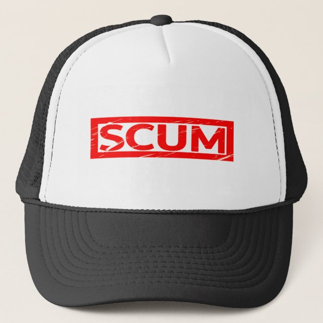 Scum Stamp Trucker Hat (Front)