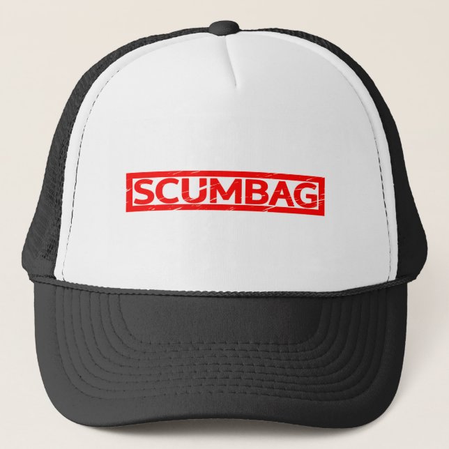 Scumbag Stamp Trucker Hat (Front)