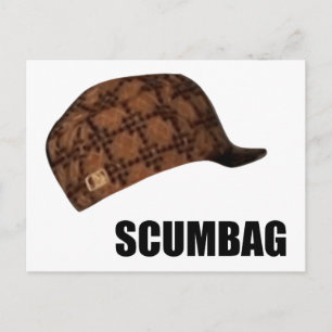 Scumbag Steve Hat Meme Postcard
