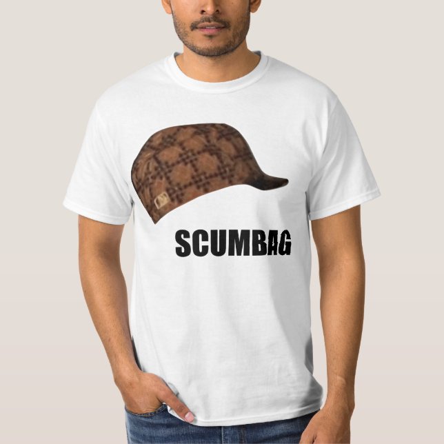 Scumbag Steve Hat Meme T-Shirt (Front)