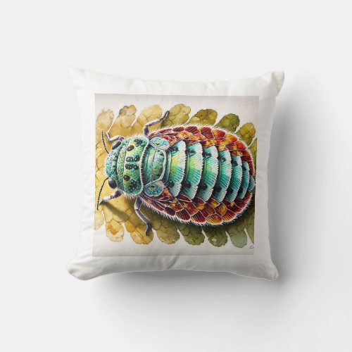 Scurfy Scale 170624IREF117 _ Watercolor Throw Pillow