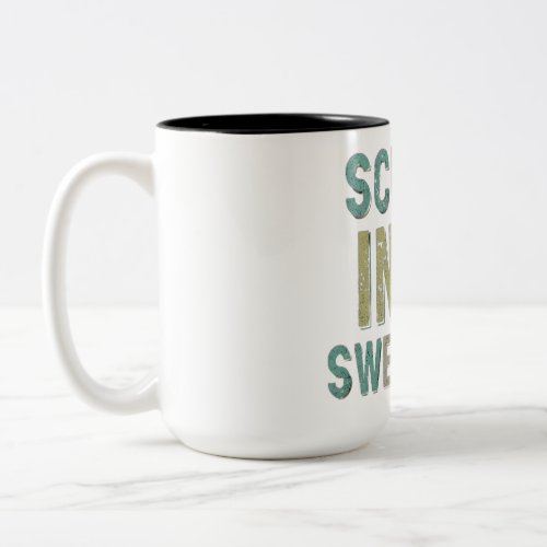 Scurry into Sweetness in a playful multicolored  Two_Tone Coffee Mug