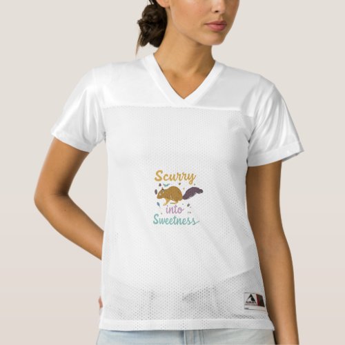 Scurry into Sweetness Womens Football Jersey