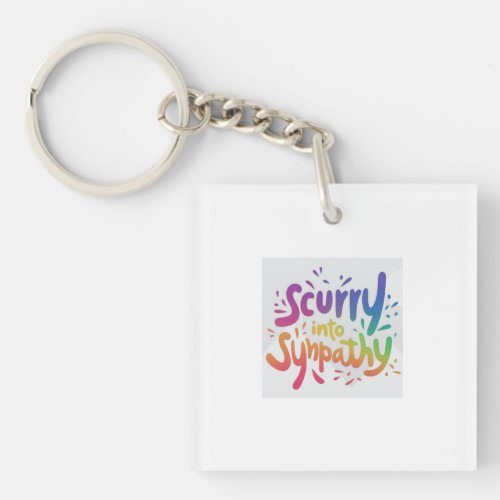 Scurry into Sympathy keychain 
