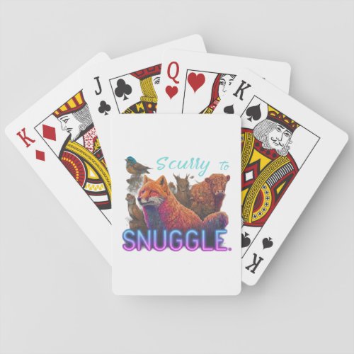 Scurry to snuggle poker cards