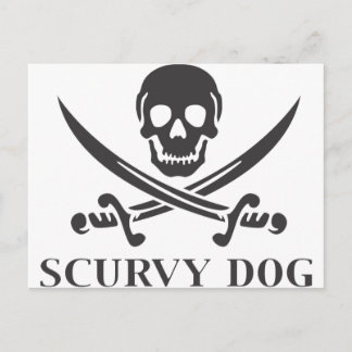 Scurvy Dog Postcard