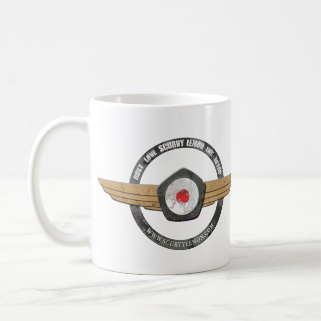 Scurvy Lemon Wings Coffee Mug (Left)