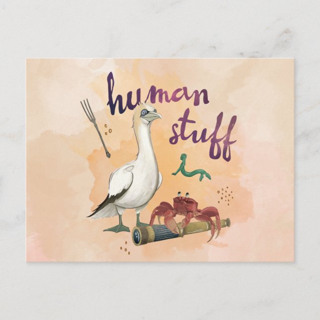 Scuttle’s Human Stuff Postcard (Front)