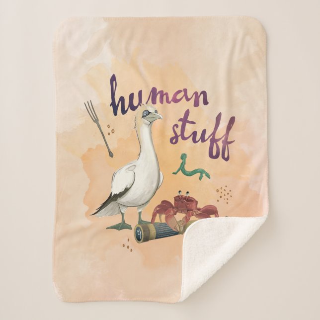 Scuttle’s Human Stuff Sherpa Blanket (Front)