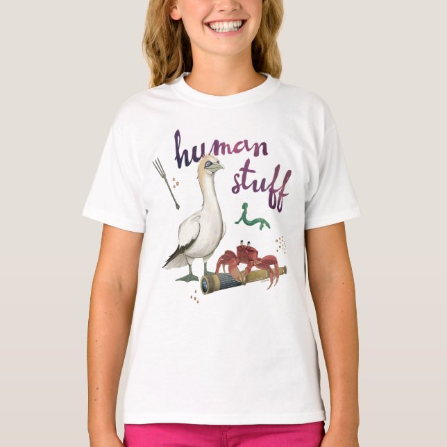 Scuttle’s Human Stuff T-Shirt (Front)