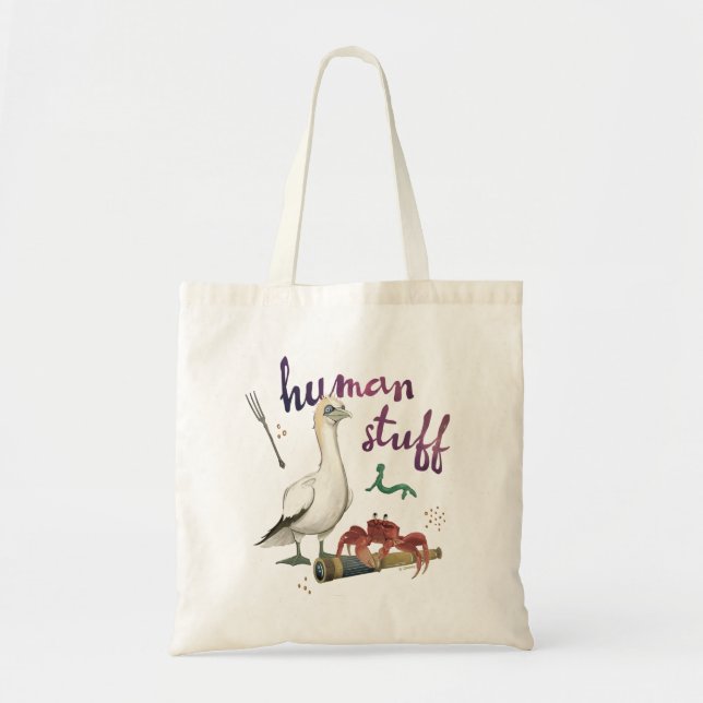 Scuttle’s Human Stuff Tote Bag (Front)