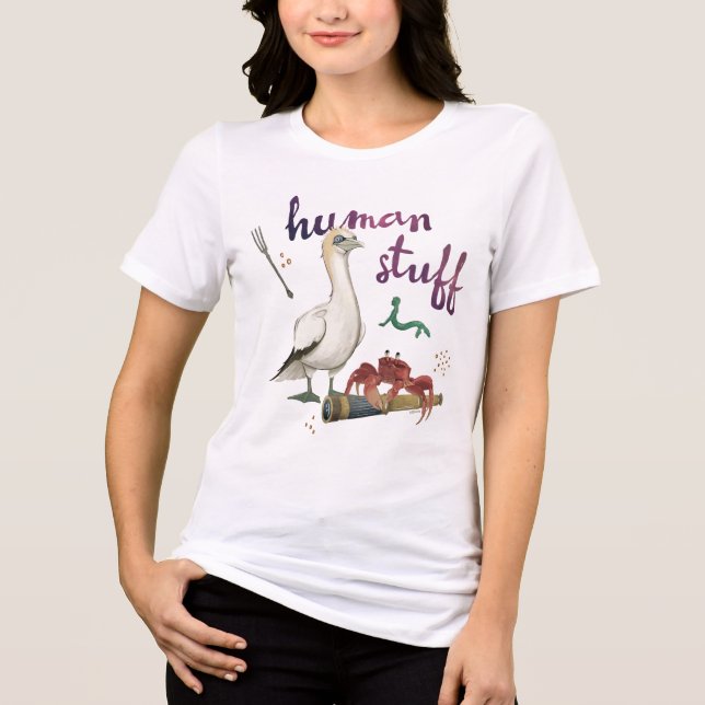 Scuttle’s Human Stuff Tri-Blend Shirt (Front)