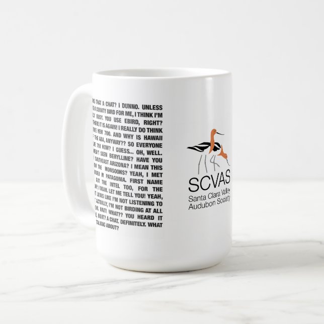 SCVAS Mug: Two sides of the conversation Coffee Mug (Front Left)