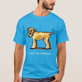 Scwt Wheaten Terrier Full Personalized T-shirt by offleashart at Zazzle