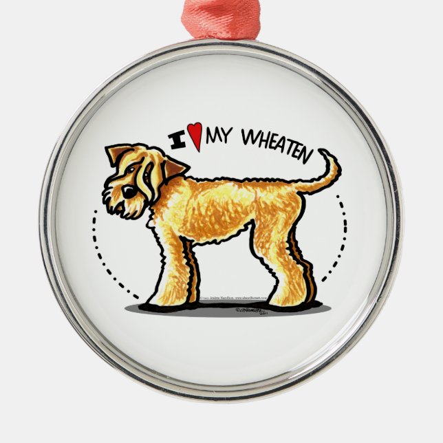 SCWT Wheaten Terrier Lover Metal Ornament (Front)