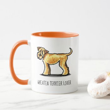 Scwt Wheaten Terrier Lover Personalized Mug by offleashart at Zazzle