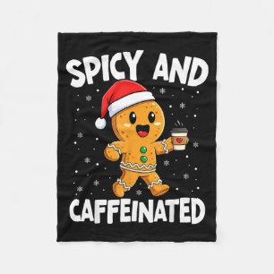Scy And Caffeinated Coffee Women Gingerbread Chris Fleece Blanket