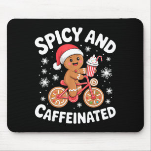 Scy And Caffeinated Gingerbread Funny Coffee Chris Mouse Pad