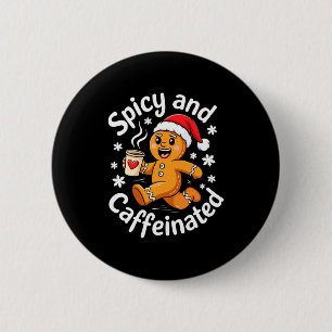 Scy And Caffeinated Shirt Men Women Gingerbread Ch Button