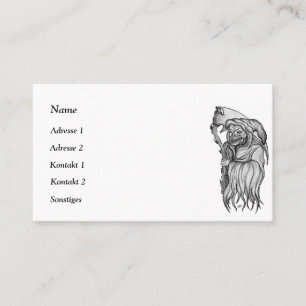 Scythe man - The Death , Grim reaper Business Card