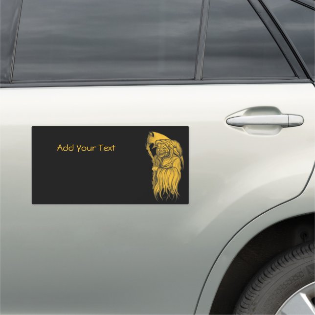 Scythe man - The Death , Grim reaper Car Magnet (In Situ)